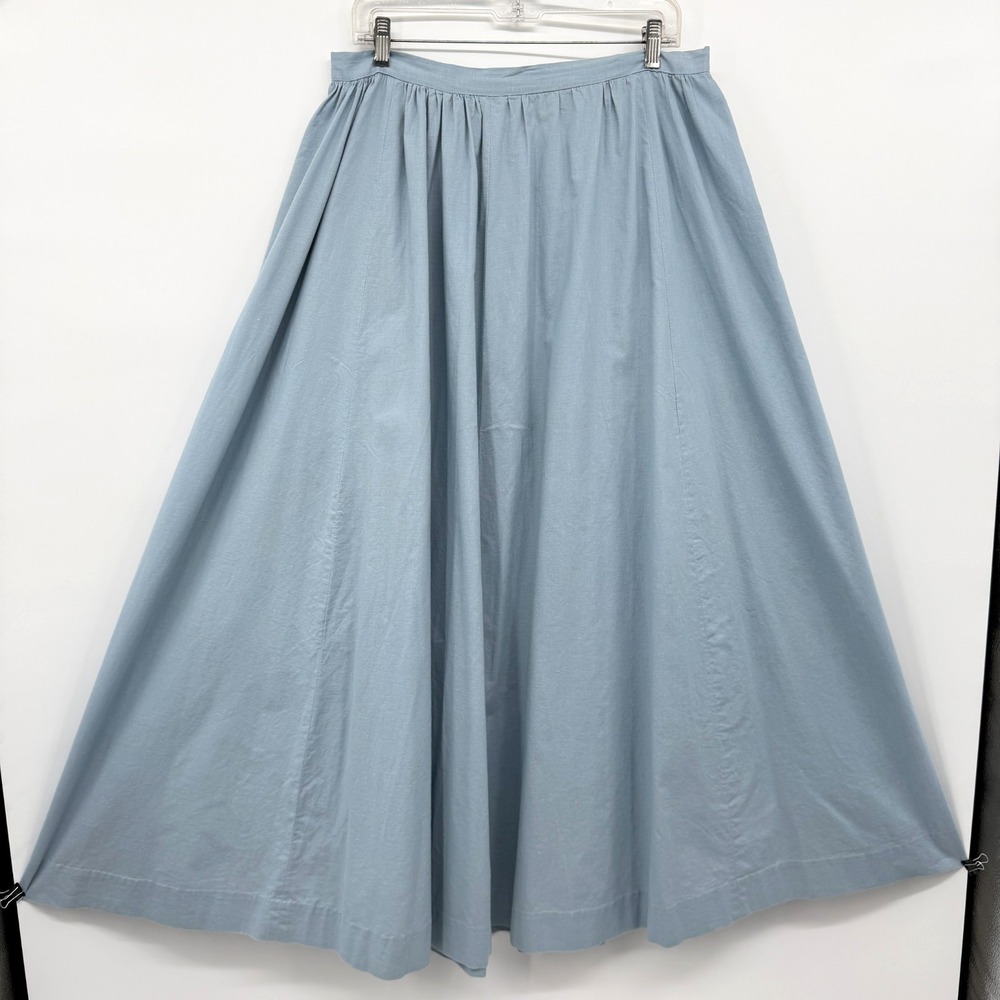Vintage Handmade Skirt Size 12 M L Flowy 132" Sweep Prairie Festival Cottagecore